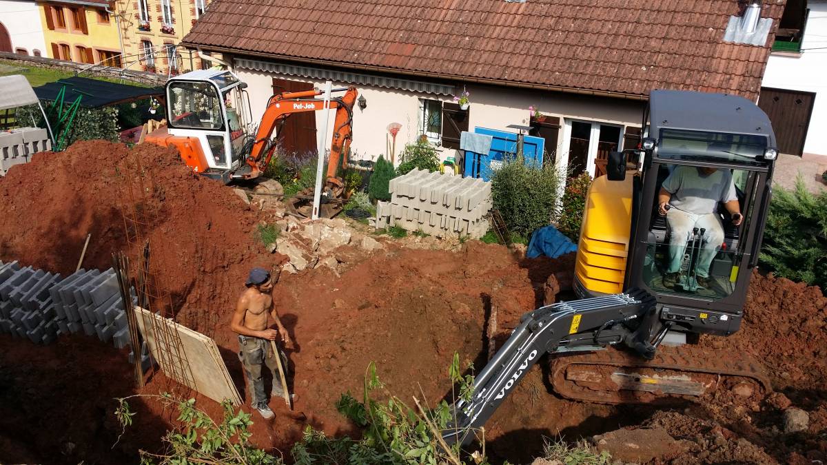 Réalisation de fondations près de Molsheim et Plaines (67) Molsheim