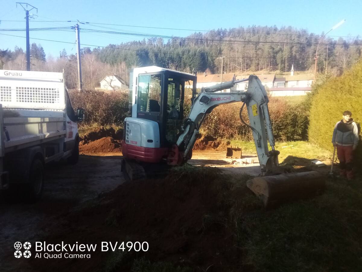 Construction d&#8217;un double garage a Saulxure Sélestat 1